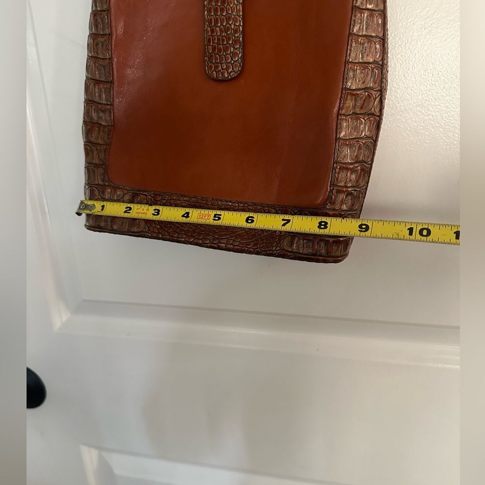 NWOT Brahmin Pecan Embossed Leather Shoulder Brown Women's Bag - Picture 14 of 15